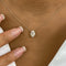 Summer 1.5 Oval Lab-Grown Diamond Solitaire, Chain Pendant