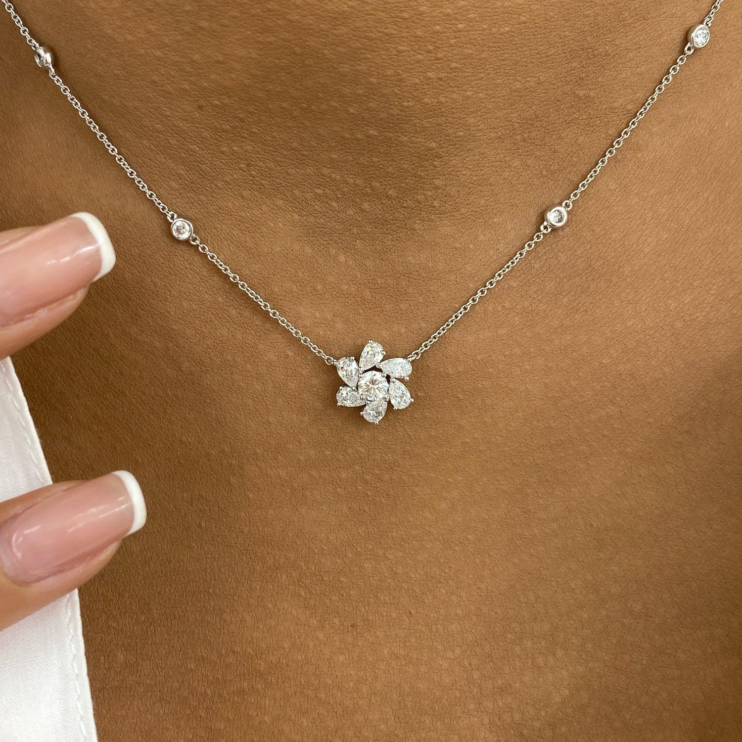 Amber 1.3 Lab-Grown Diamond Solitaire, Chain Necklaces