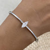 Emma 0.8 Oval Lab-Grown Diamond Cuff Bracelets