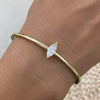 Emma 0.8 Oval Lab-Grown Diamond Cuff Bracelets