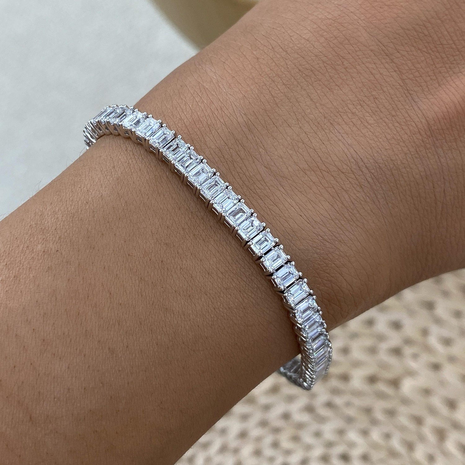 Anastasia 8.9 Lab-Grown Diamond Tennis Bracelets