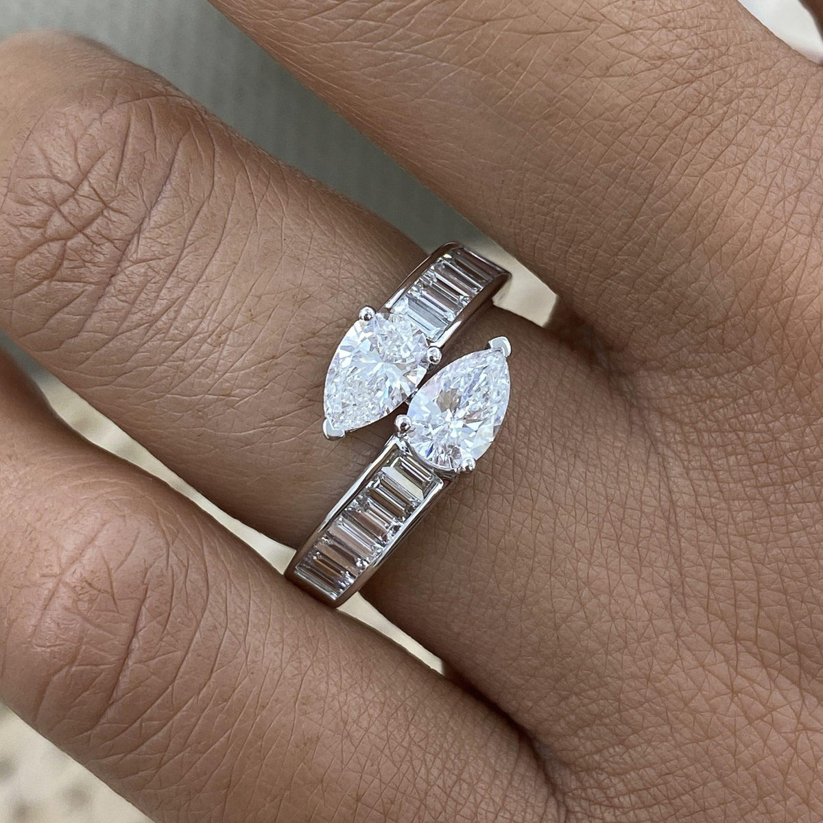 Blair 1.6 Lab-Grown Diamond Half-Eternity, Bezel Ring