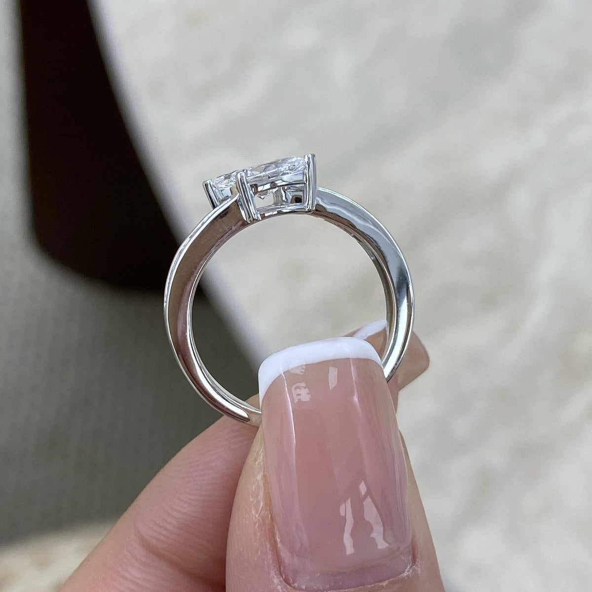 Blair 1.6 Lab-Grown Diamond Half-Eternity, Bezel Ring