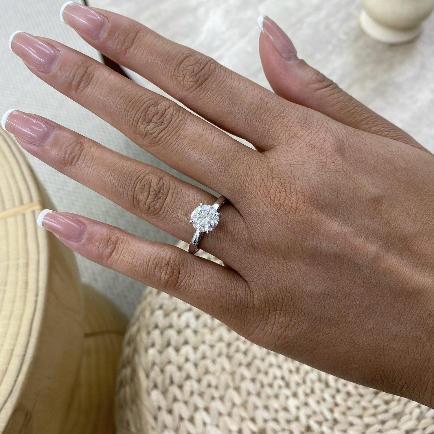 Candice 2.5 Round Lab-Grown Diamond Solitaire Engagement Ring