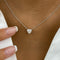 Summer 1.0 Heart Lab-Grown Diamond Solitaire, Chain Pendant