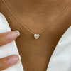 Summer 1.0 Heart Lab-Grown Diamond Solitaire, Chain Pendant