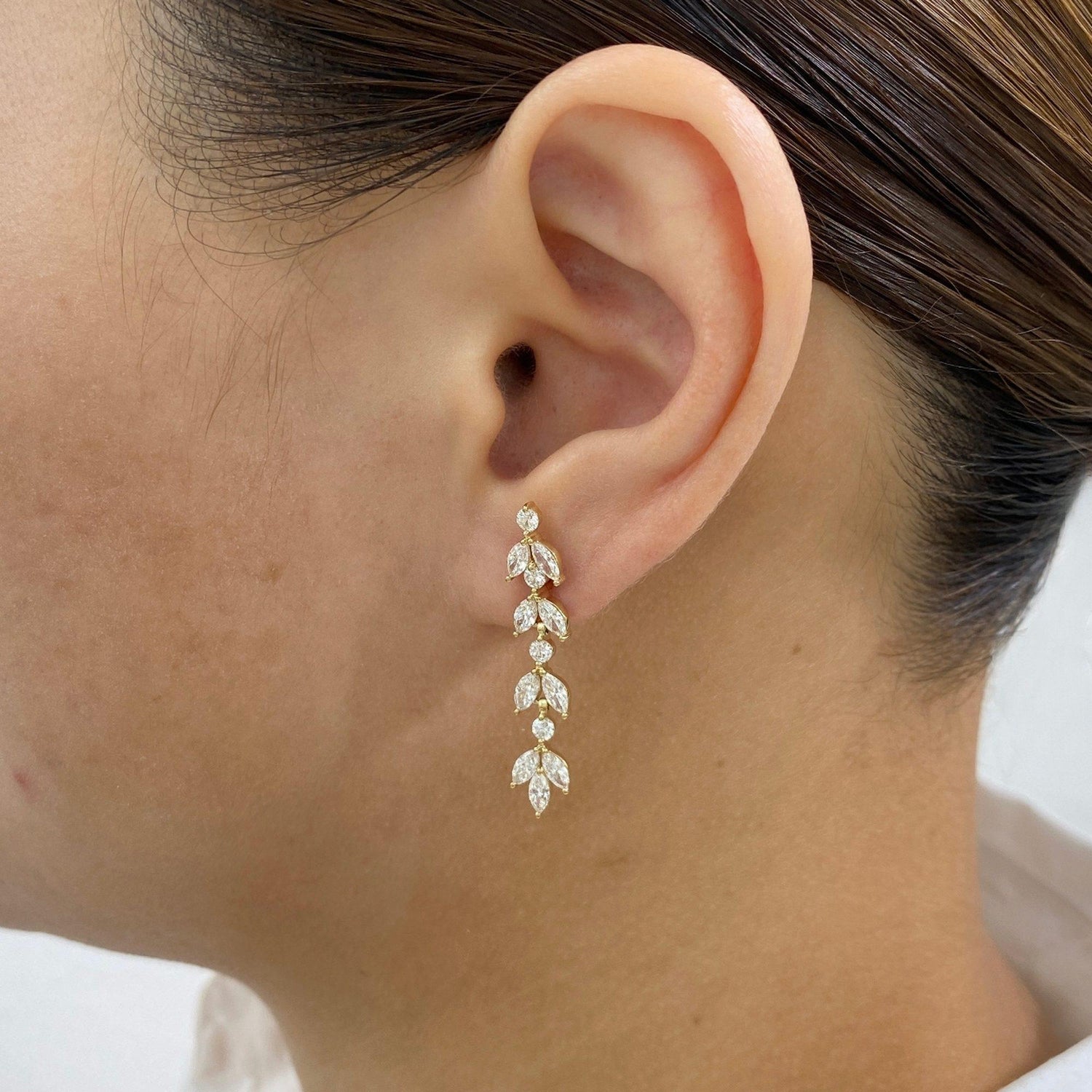 Mia 2.1 Lab-Grown Diamond Drop, Dangle Earrings