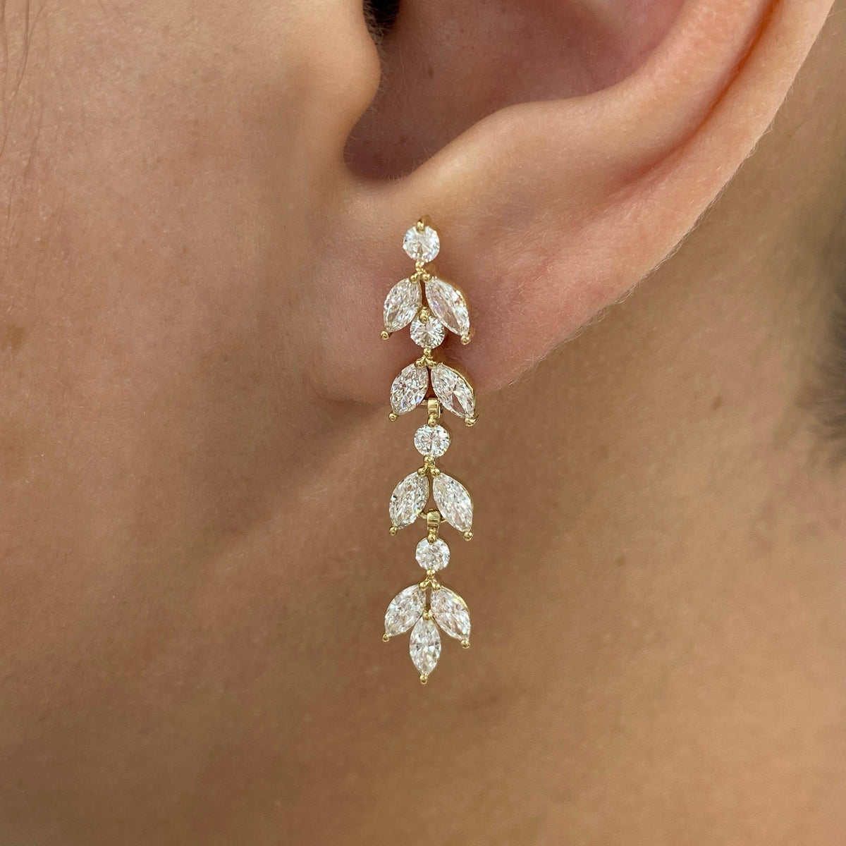 Mia 2.1 Lab-Grown Diamond Drop, Dangle Earrings