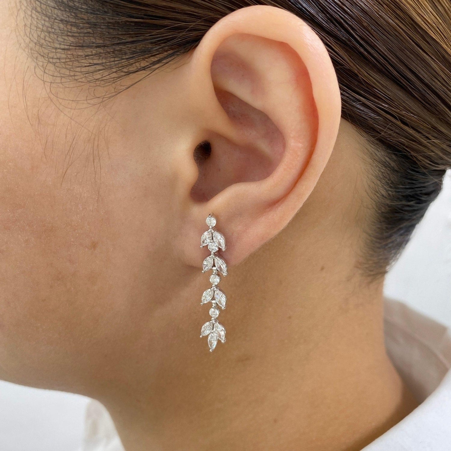 Mia 2.1 Lab-Grown Diamond Drop, Dangle Earrings