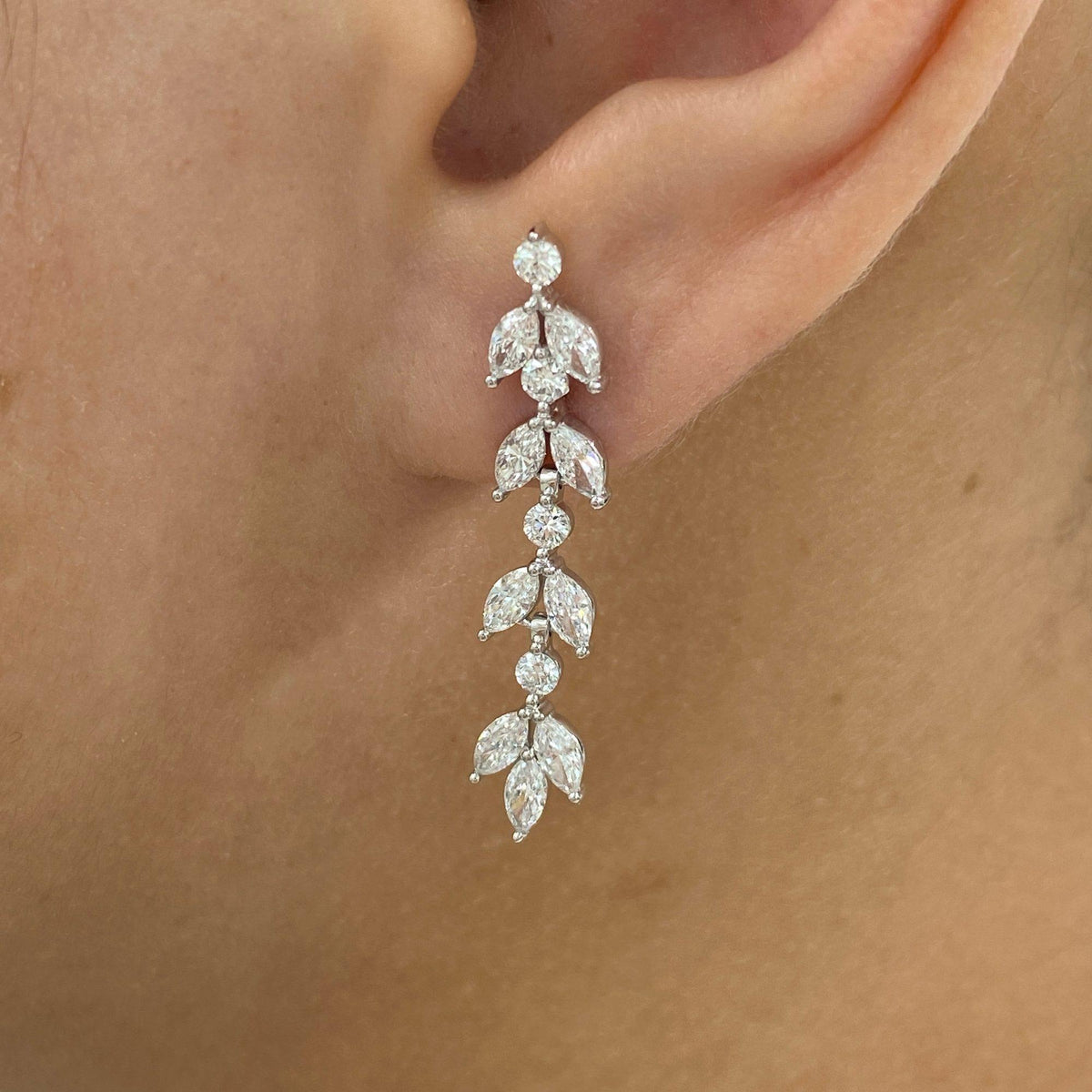 Mia 2.1 Lab-Grown Diamond Drop, Dangle Earrings