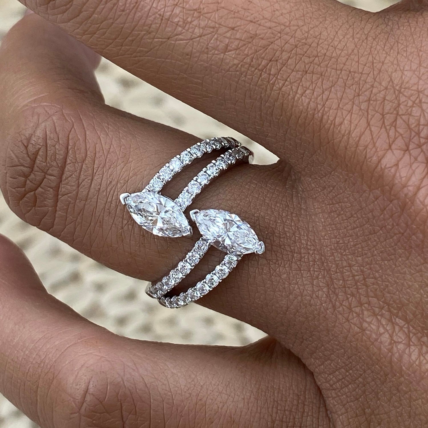 Scarlett 1.3 Lab-Grown Diamond Special, Toi & Moi Ring