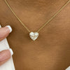 Summer 3.0 Heart Lab-Grown Diamond Solitaire, Chain Pendant