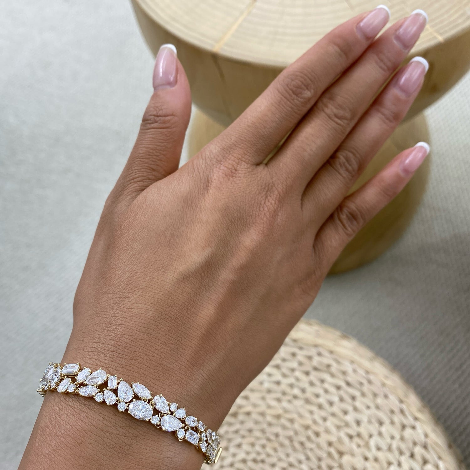 Tessa 16.6 Lab-Grown Diamond Tennis, Chain Bracelets