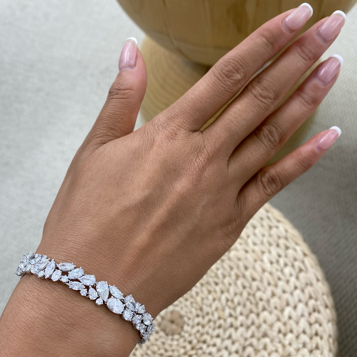 Tessa 16.7 Lab-Grown Diamond Tennis, Chain Bracelets