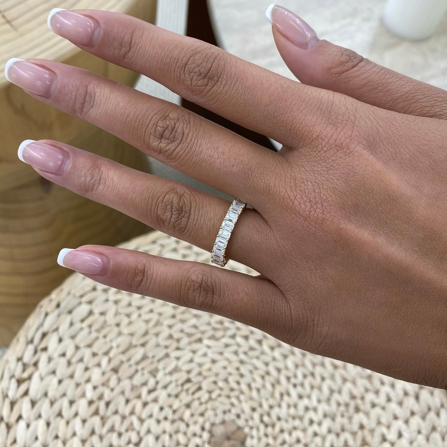 Sophia 2.7 Lab-Grown Diamond Half-Eternity, Side Stone Ring