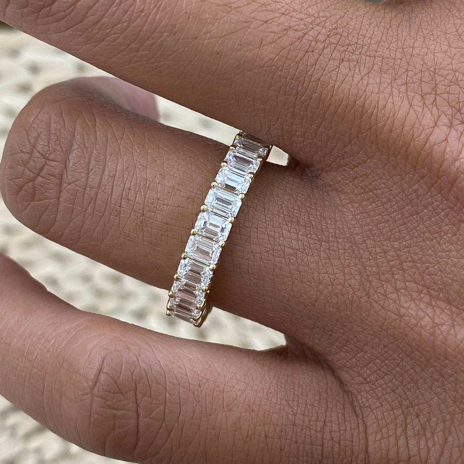 Sophia 2.7 Lab-Grown Diamond Half-Eternity, Side Stone Ring