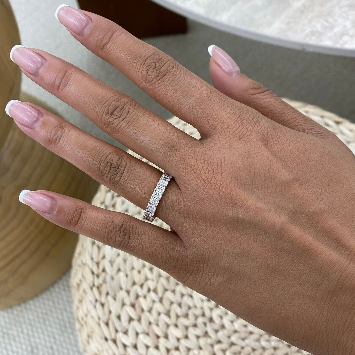Sophia 2.7 Lab-Grown Diamond Half-Eternity, Side Stone Ring
