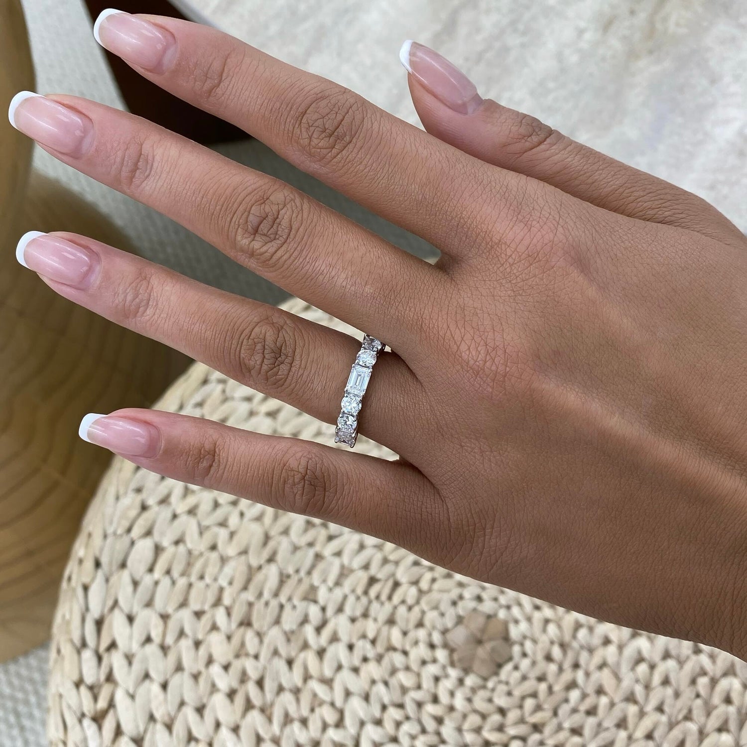 Sienna 2.3 Lab-Grown Diamond Half-Eternity,Side Stone Ring