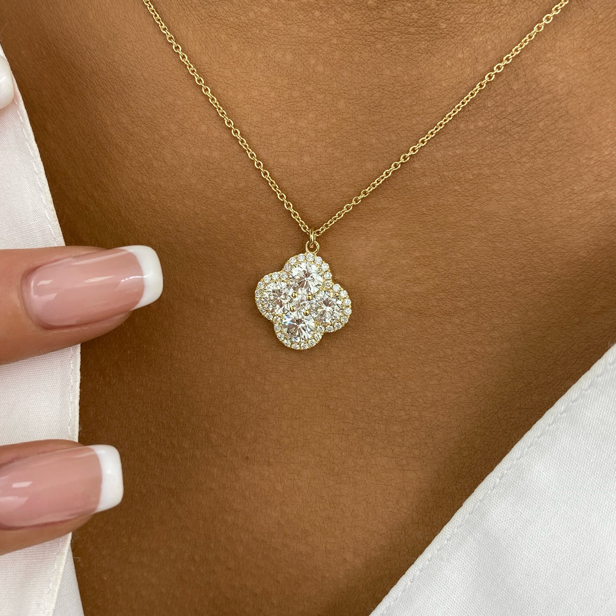 Courtney 2.3 Round Lab-Grown Diamond Solitaire, Chain Pendant