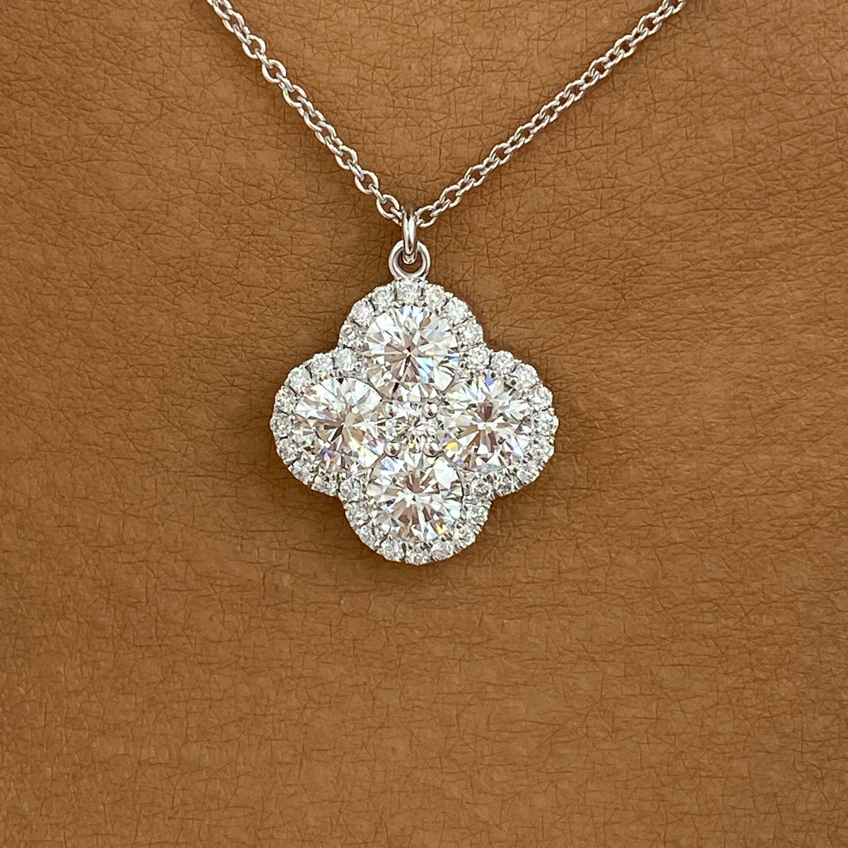Courtney 2.1 Round Lab-Grown Diamond Solitaire, Chain Pendant