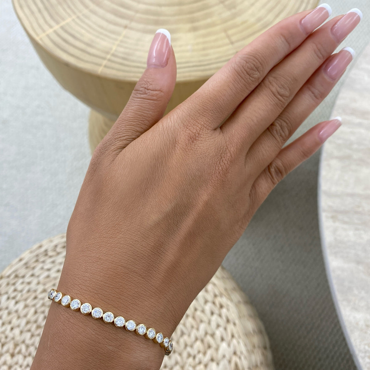 Riley 3.0 Lab-Grown Diamond Tennis, Bezel Bracelets