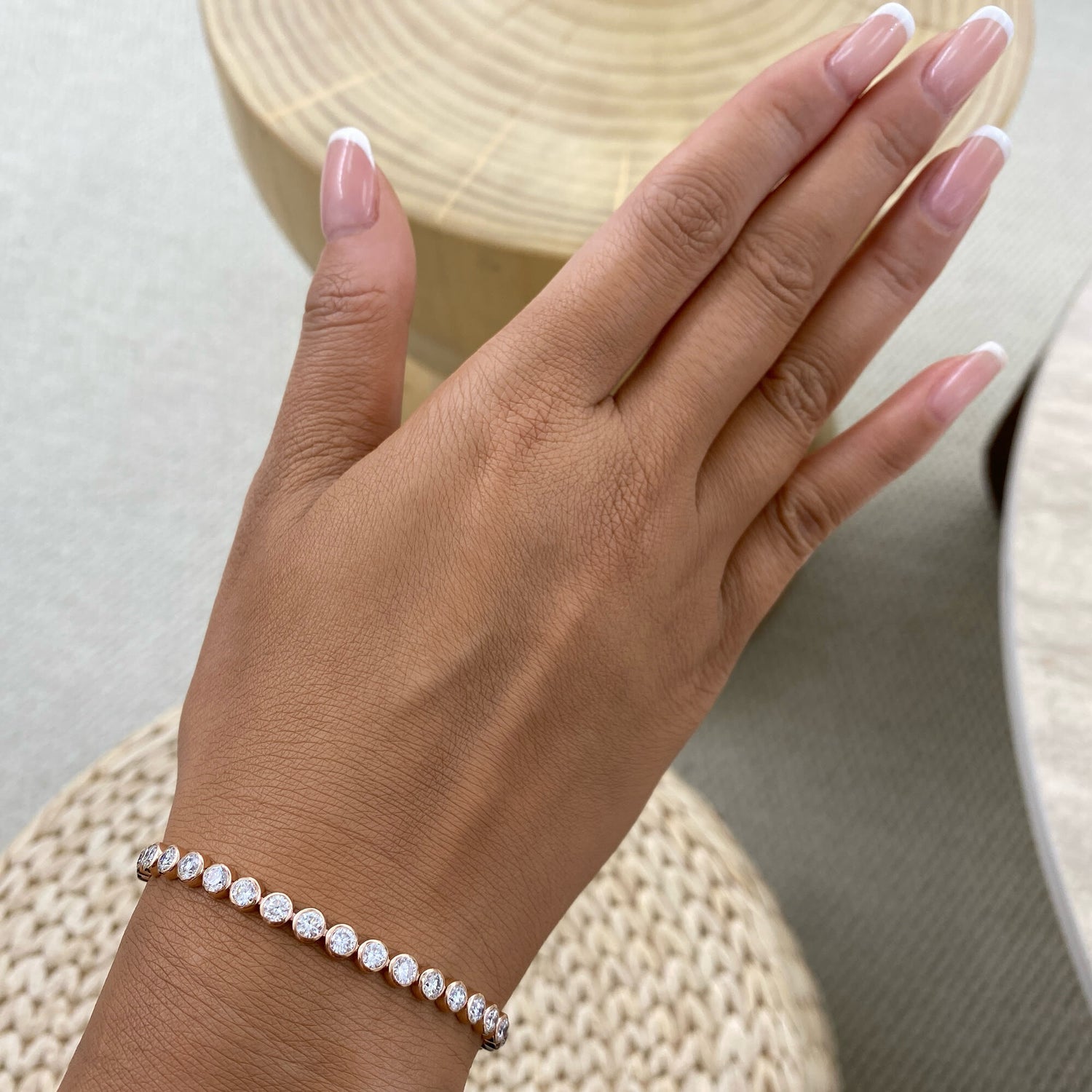 Riley 3.0 Lab-Grown Diamond Tennis, Bezel Bracelets