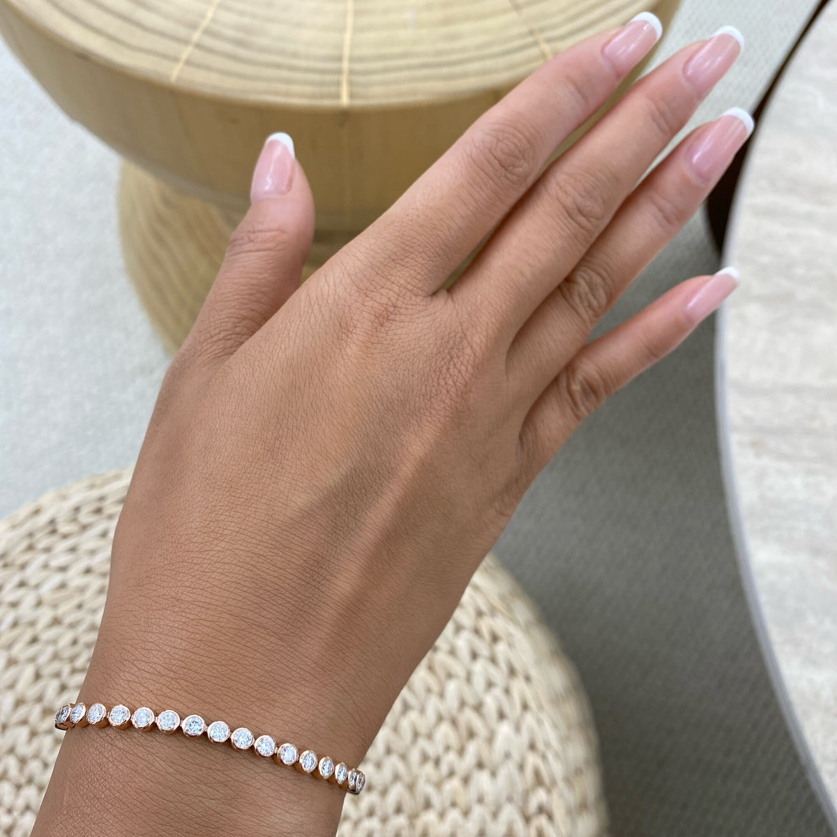 Riley 1.7 Lab-Grown Diamond Tennis, Bezel Bracelets