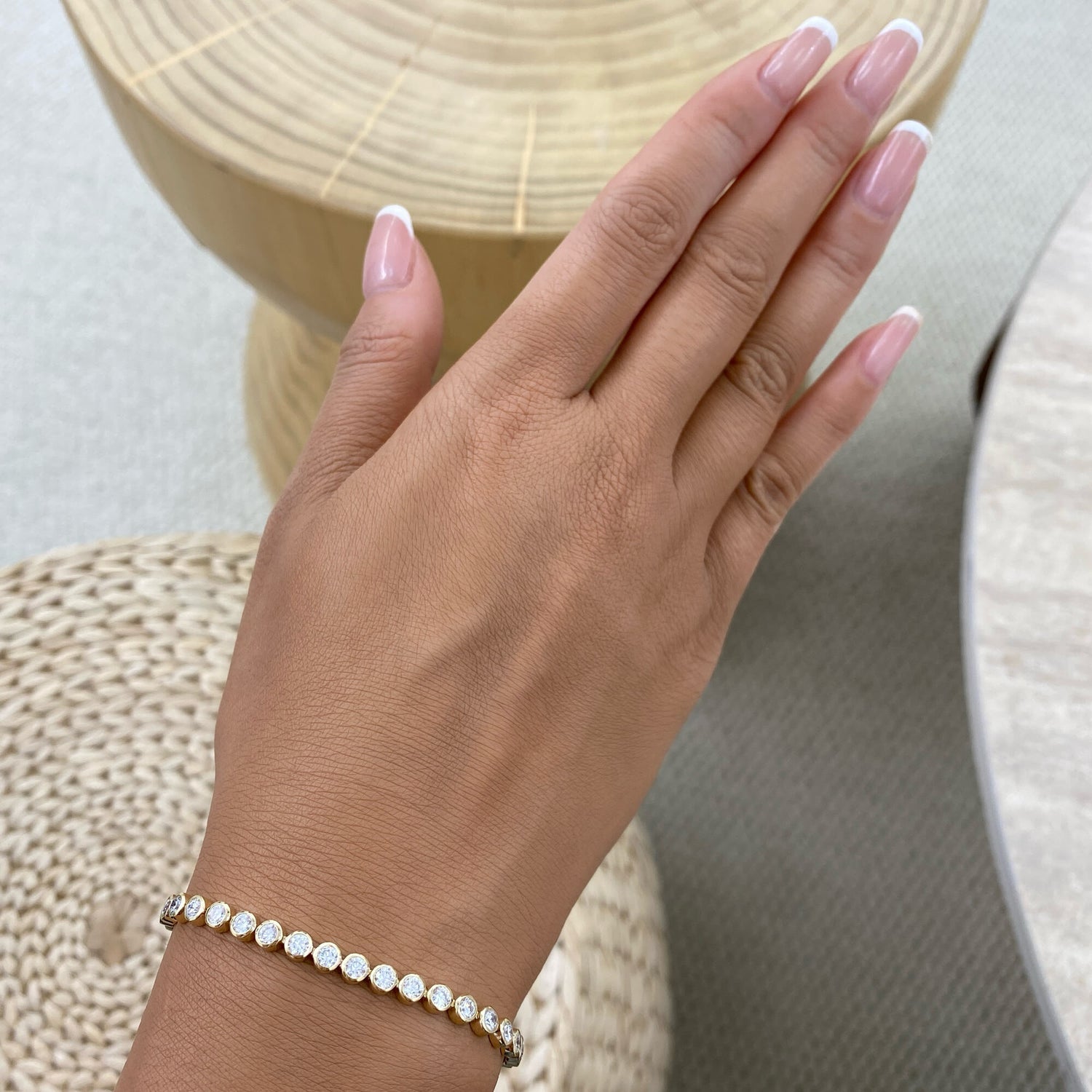 Riley 2.1 Lab-Grown Diamond Tennis, Bezel Bracelets