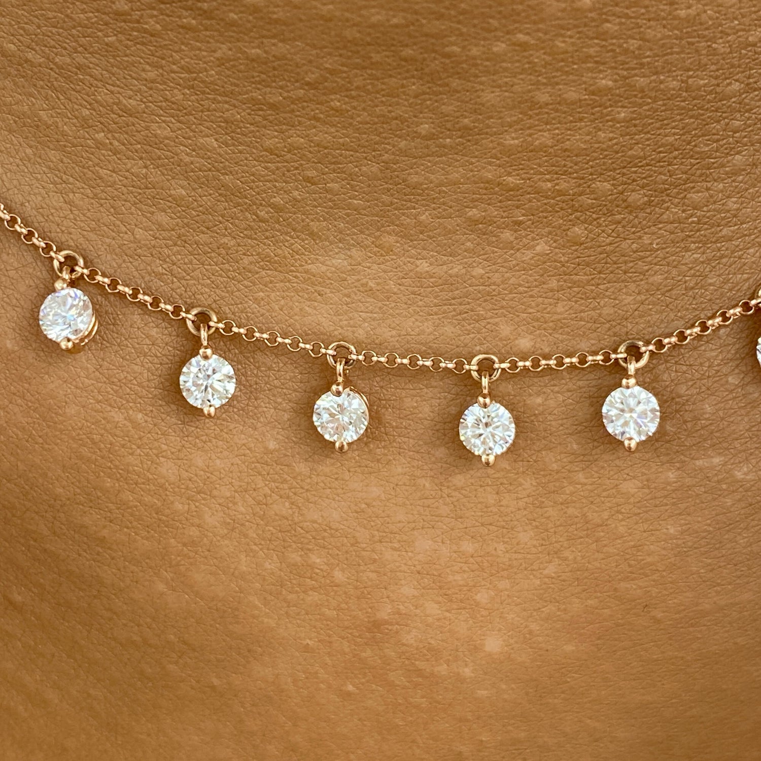 Rose 3.5 Lab-Grown Diamond Chain, Tennis Necklaces