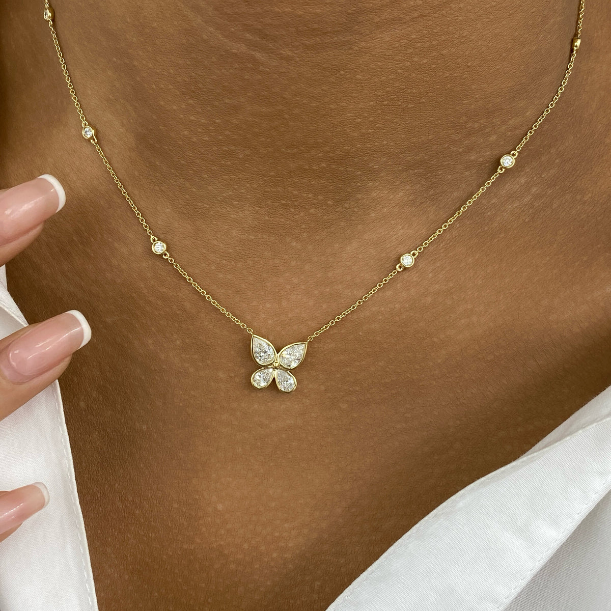 Willow 1.6 Lab-Grown Diamond Chain, Bezel Necklace