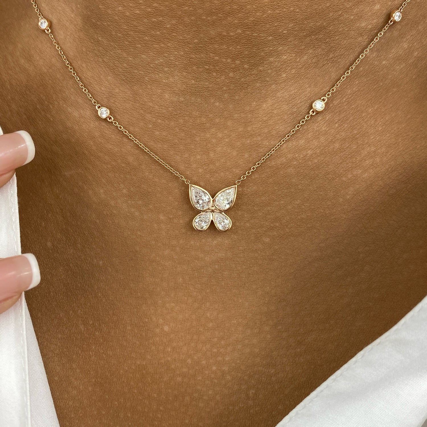 Willow 1.6 Lab-Grown Diamond Chain, Bezel Necklace