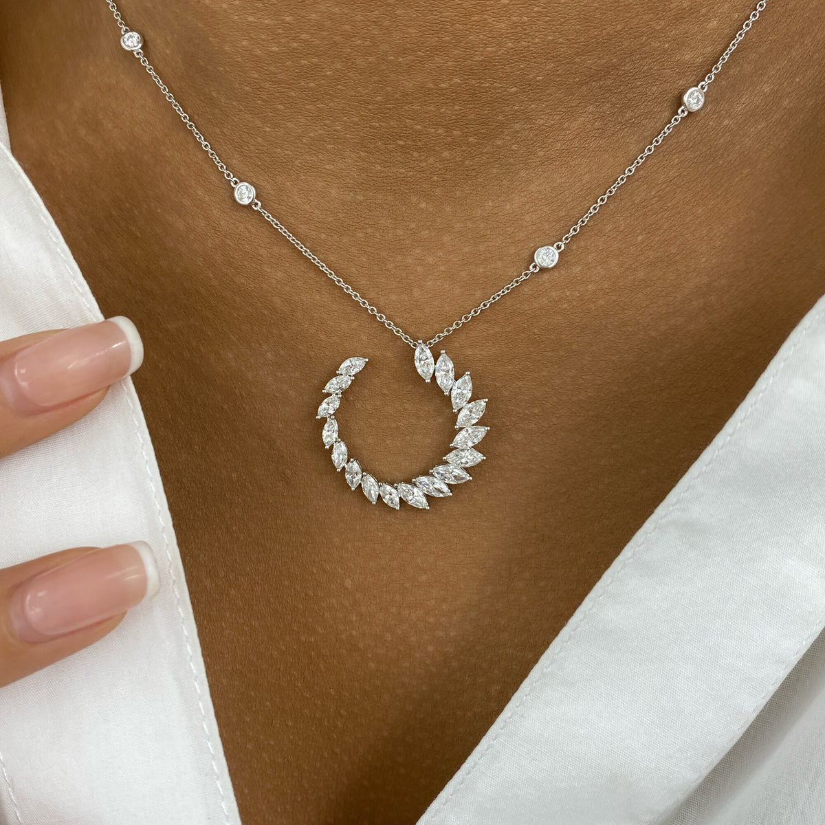 Yasmin 2.3 Lab-Grown Diamond Chain, Bezel Necklace