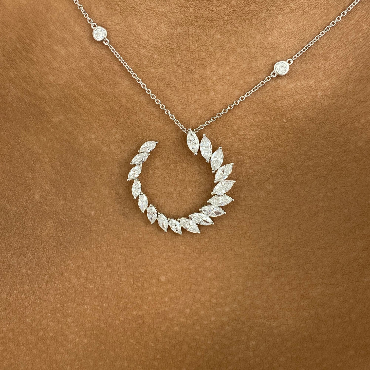 Yasmin 2.3 Lab-Grown Diamond Chain, Bezel Necklace