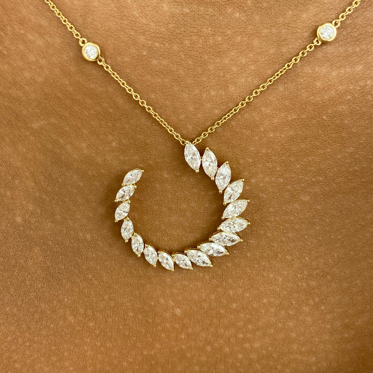 Yasmin 2.3 Lab-Grown Diamond Chain, Bezel Necklace