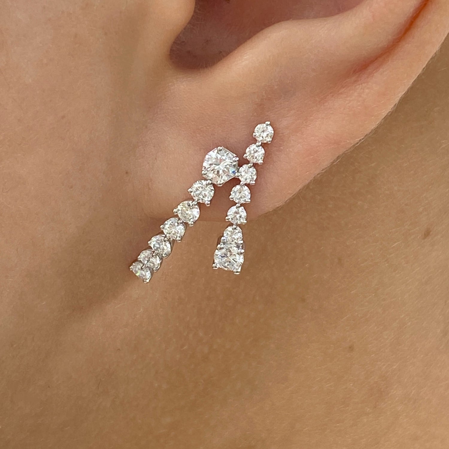 Alexandra 1.5 Lab-Grown Diamond Drop Earrings