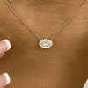 Summer 2.0 Oval Lab-Grown Diamond Solitaire, Chain Pendant