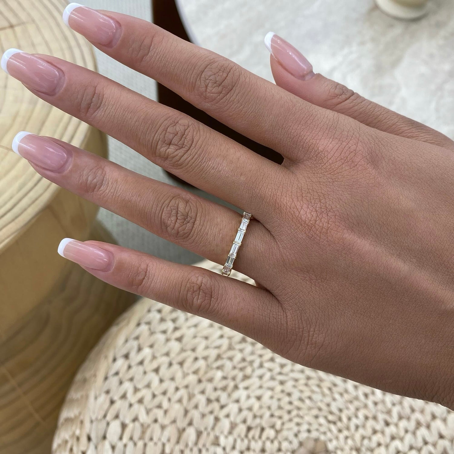 Regina 0.8 Lab-Grown Diamond Half-Eternity, Side Stone Ring