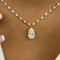 Priscilla 8.9 Pear Lab-Grown Diamond Solitaire, Chain Necklace