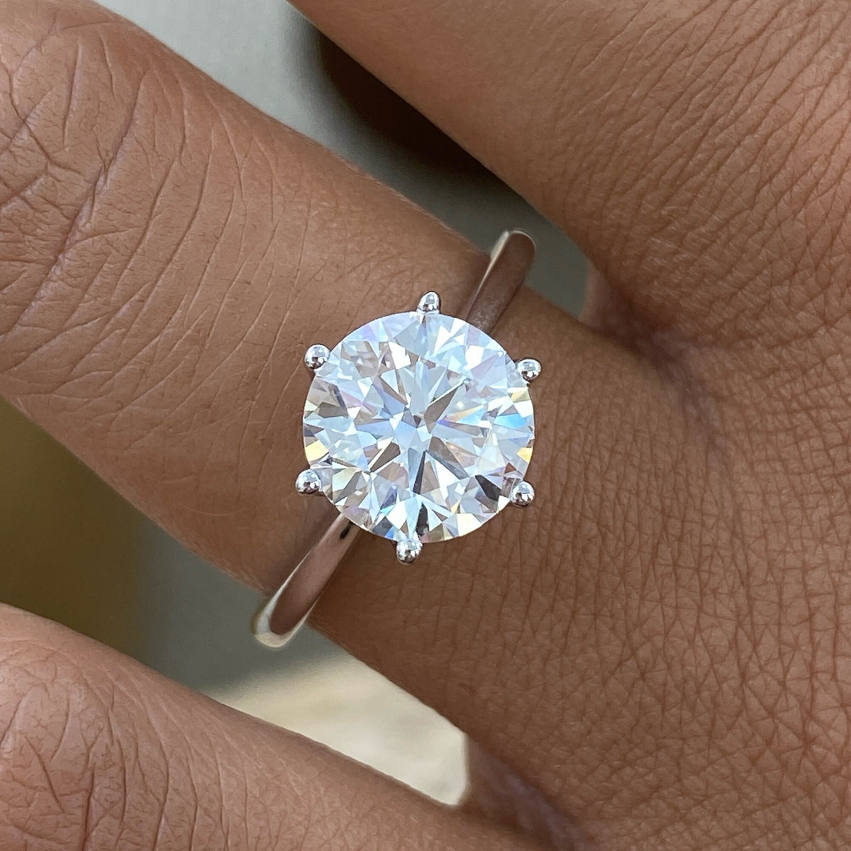Bianca 2.5 Round Lab-Grown Diamond Solitaire Engagement Ring
