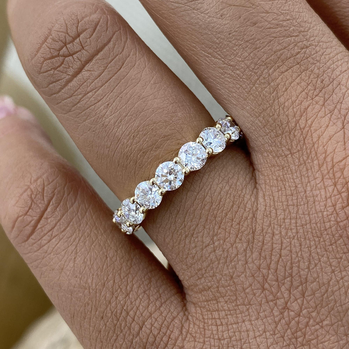 Irene 3.2 Round Lab-Grown Diamond Eternity Ring