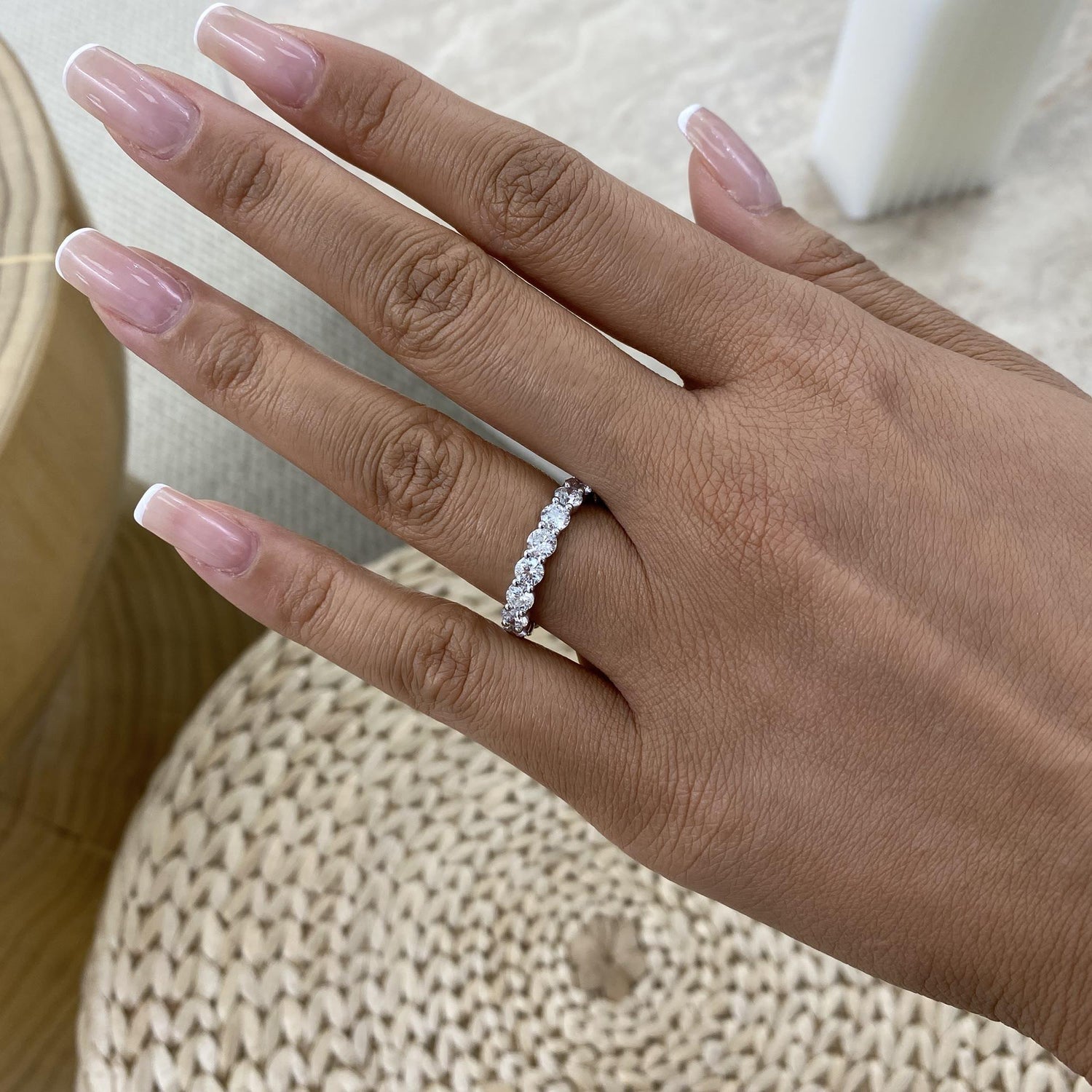 Irene 3.2 Round Lab-Grown Diamond Eternity Ring