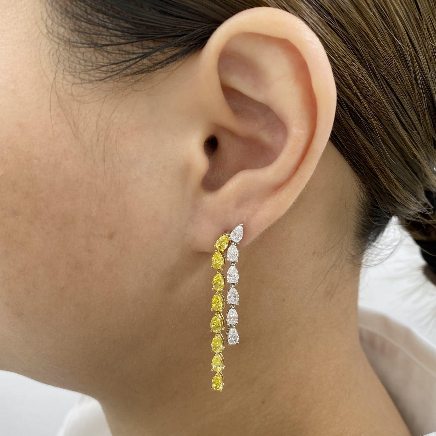 Louise 5.3 Pear Lab-Grown Diamond Drop, Special Earrings