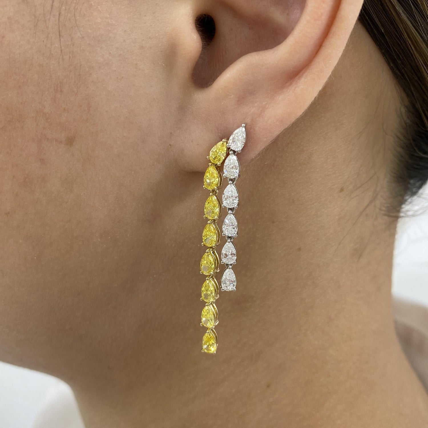 Louise 5.3 Pear Lab-Grown Diamond Drop, Special Earrings
