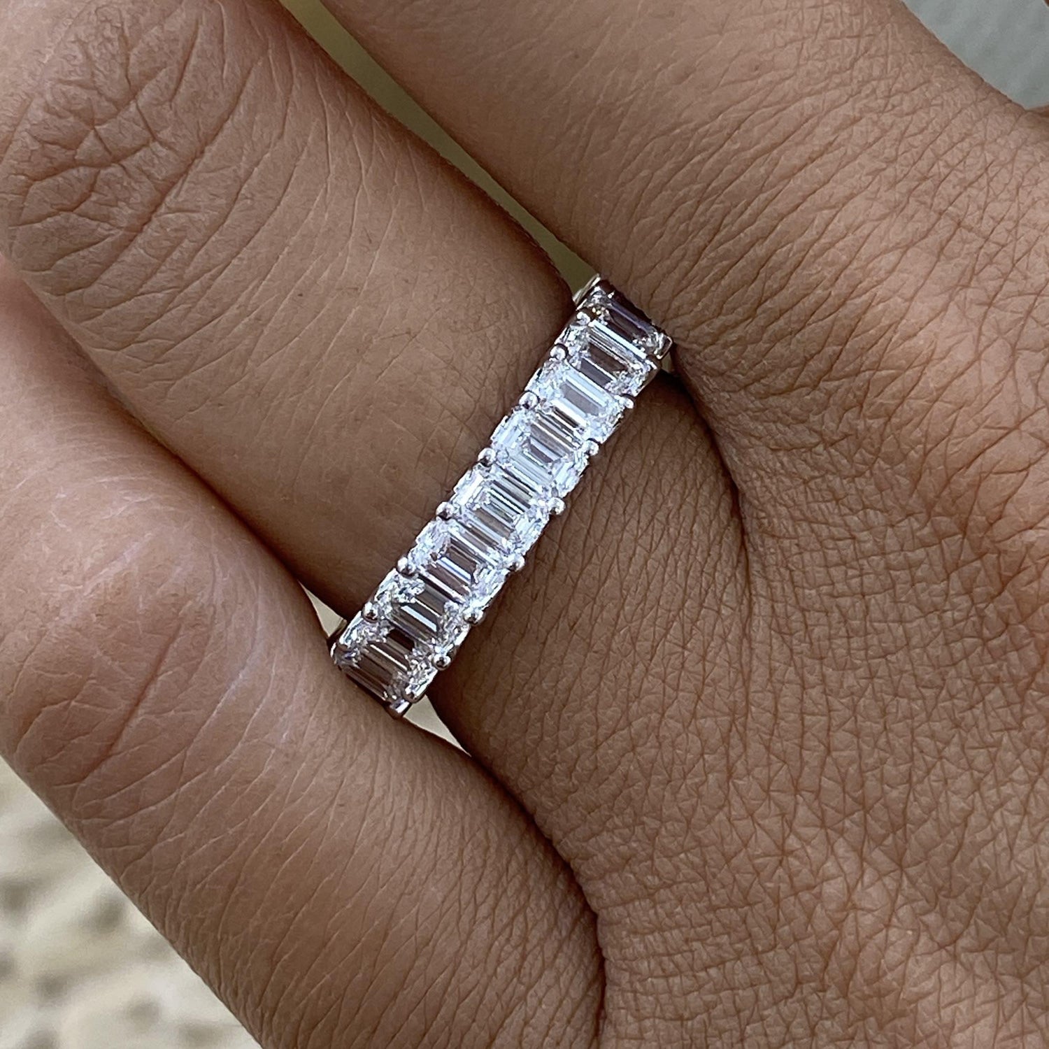 Judy 3.3 Emerald Lab-Grown Diamond Eternity Ring