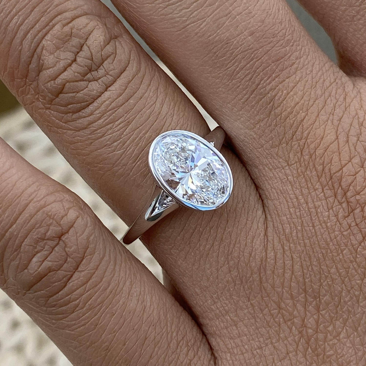 Lana 2 Oval Lab-Grown Diamond Solitaire, Special Ring