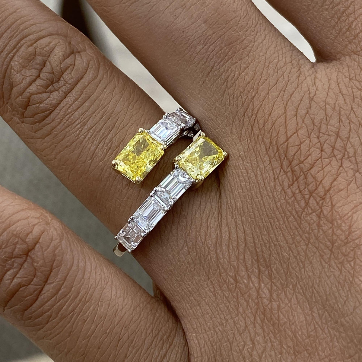 Lisa 3.3 Emerald Lab-Grown Diamond Half-Eternity, Special Ring