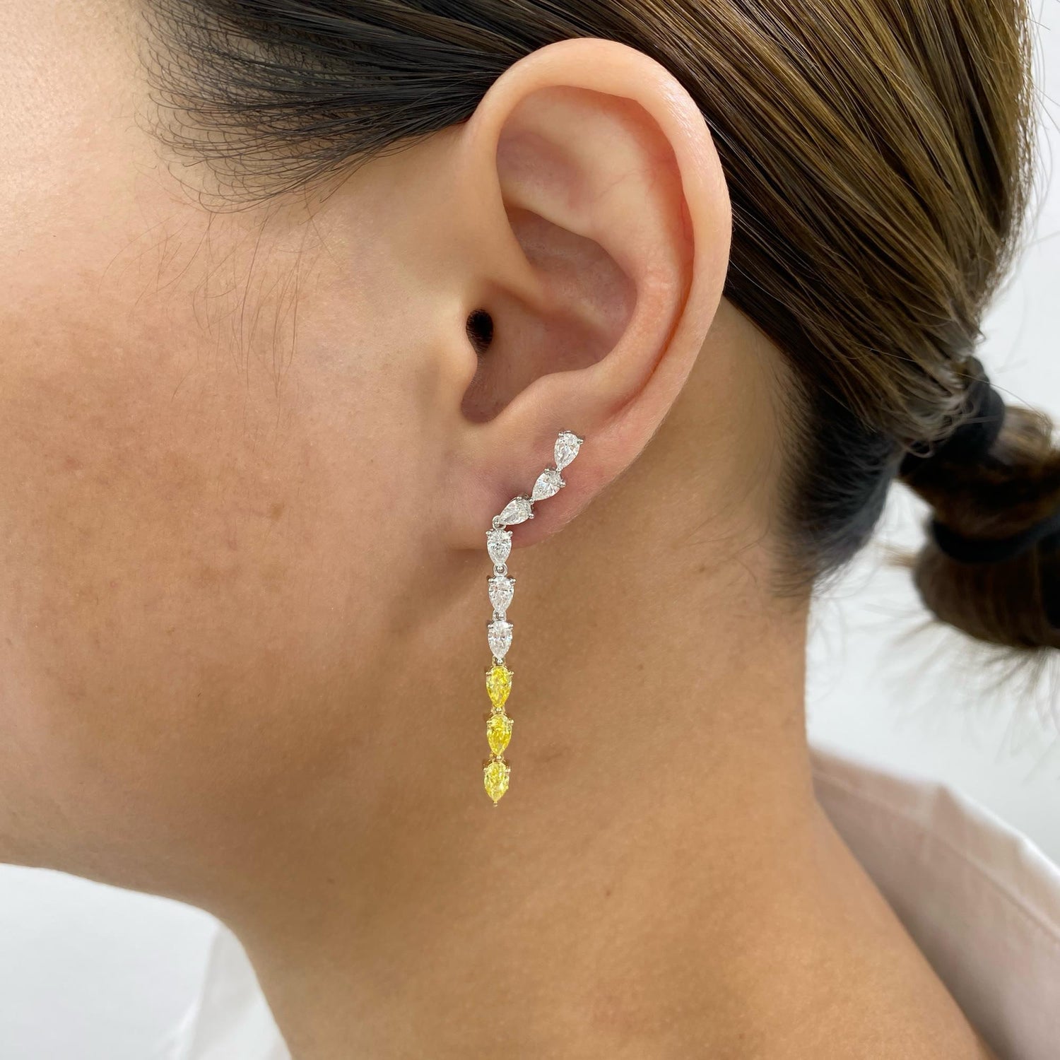 Francesca 3.1 Pear Lab-Grown Diamond Drop, Special Earrings