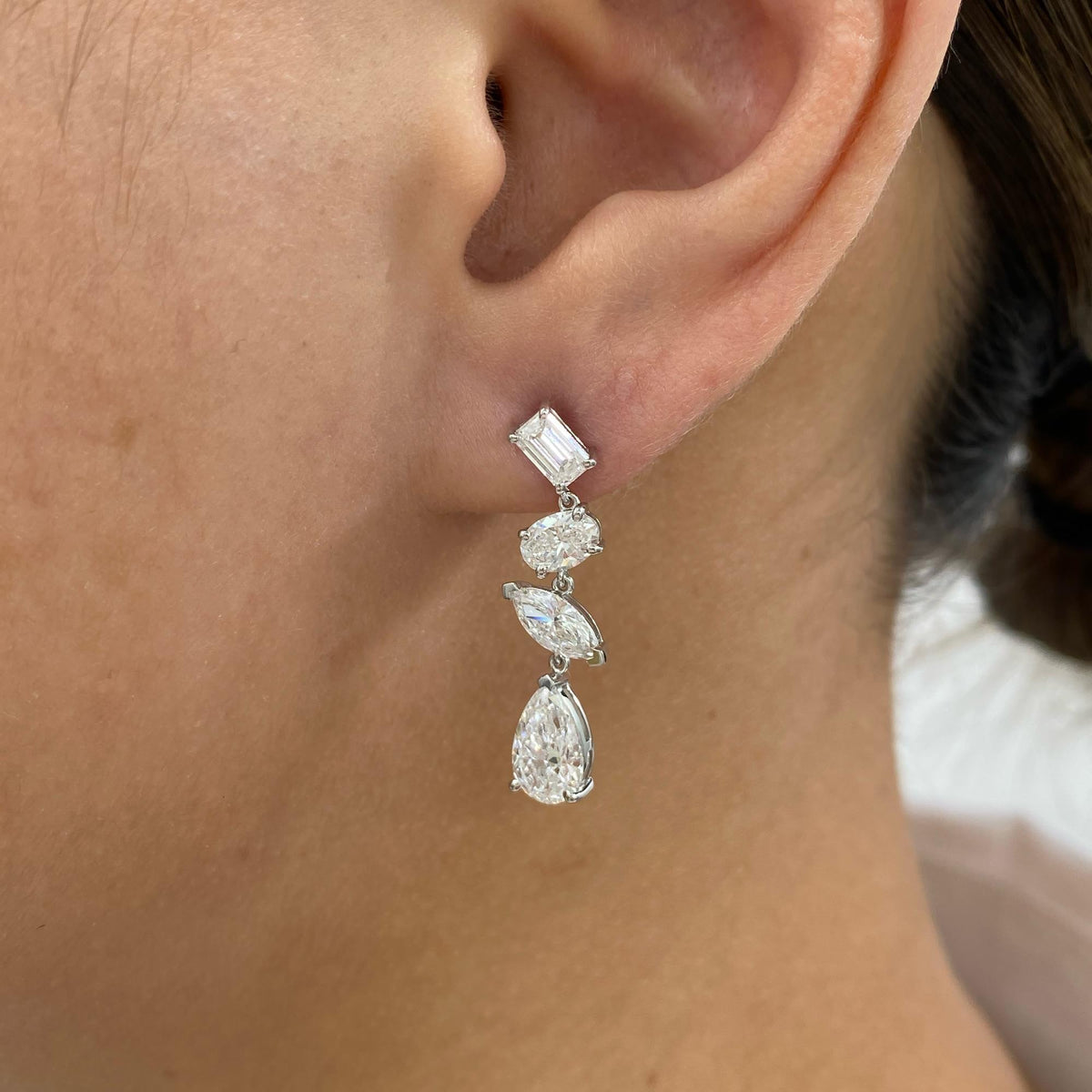 Gianna 3.5 Pear Lab-Grown Diamond Drop, Special Earrings