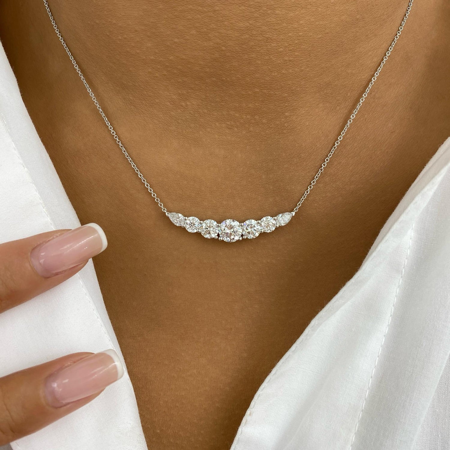 Dorothy 3.2 Round Lab-Grown Diamond Chain Necklace