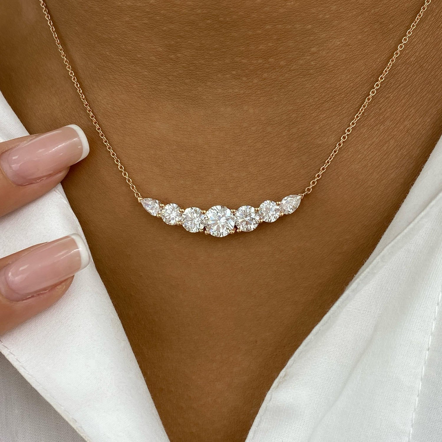 Dorothy 3.2 Round Lab-Grown Diamond Chain Necklace